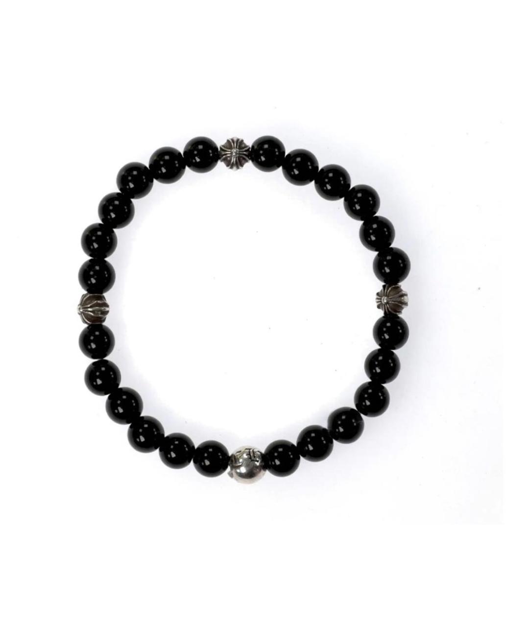 CHROME HEARTS Черный серебряный браслет, фото 6