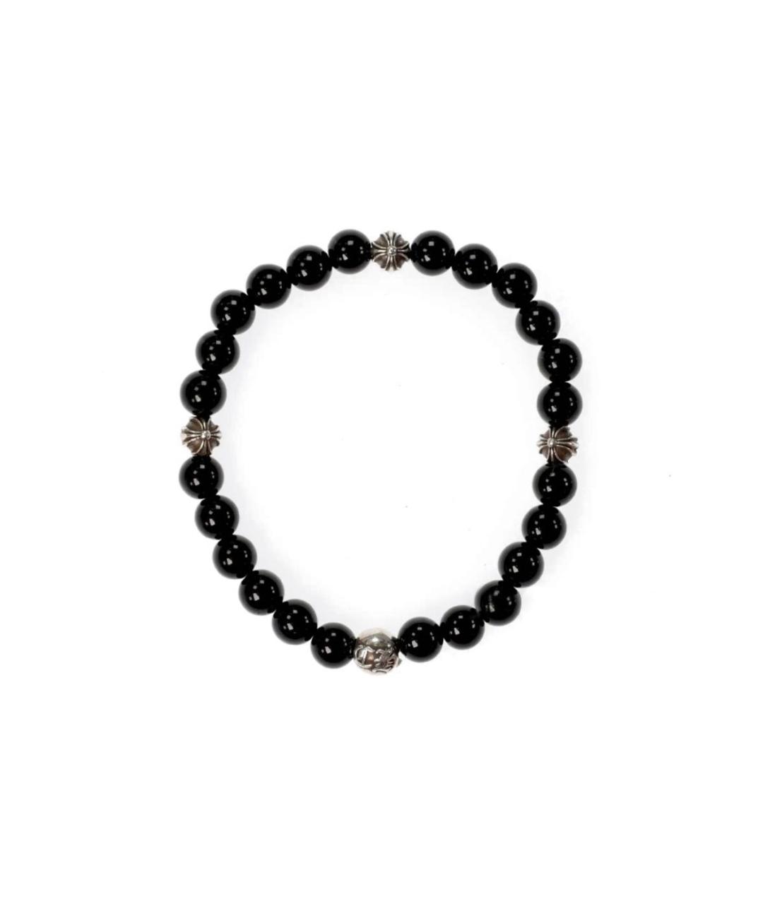 CHROME HEARTS Черный серебряный браслет, фото 5