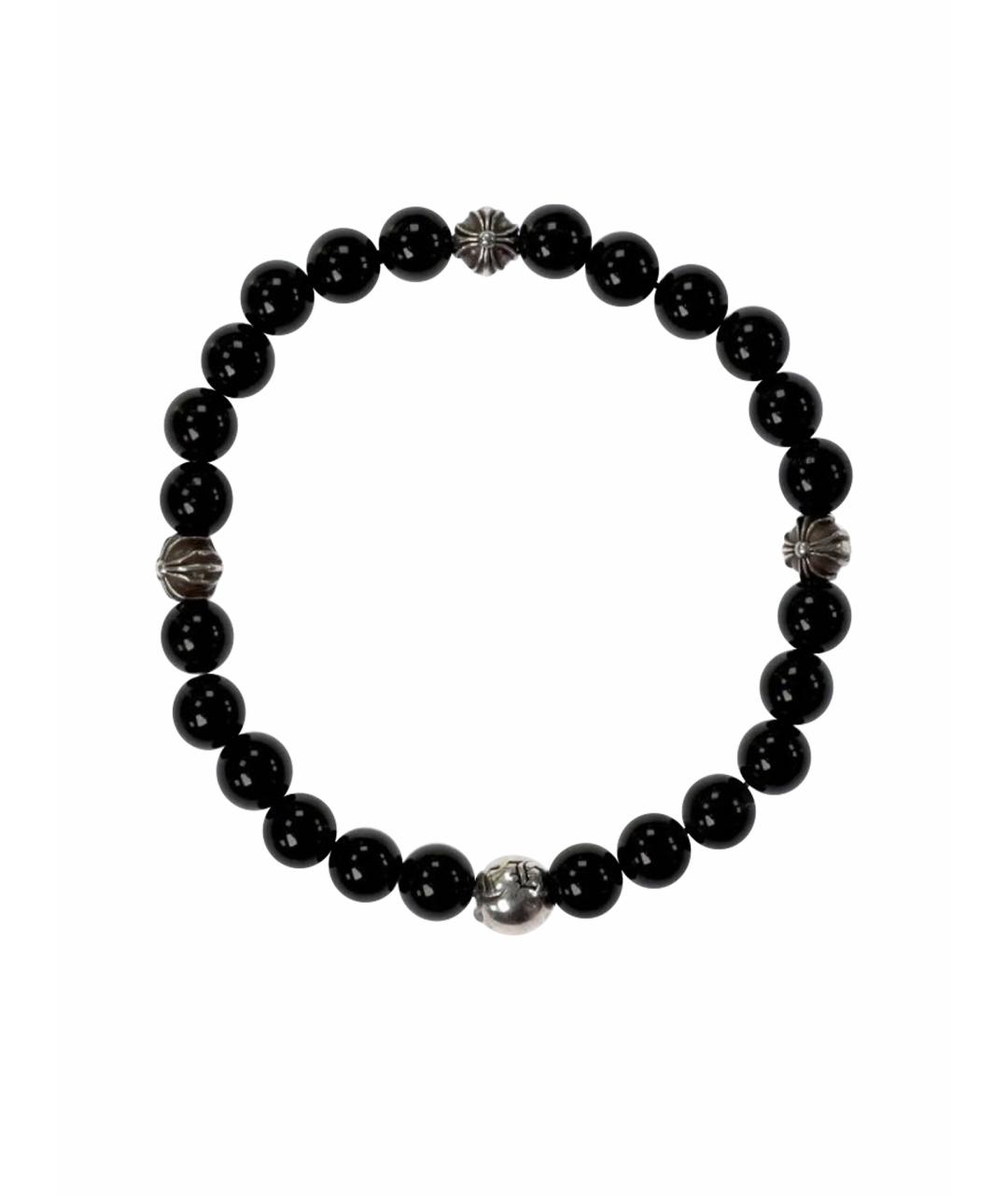 CHROME HEARTS Черный серебряный браслет, фото 1