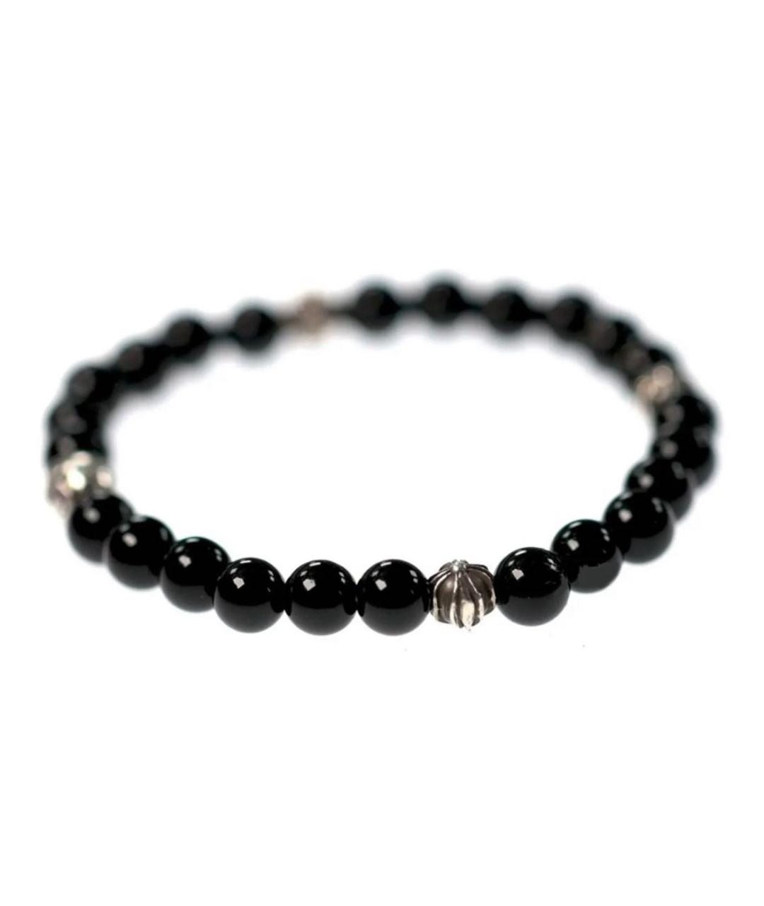 CHROME HEARTS Черный серебряный браслет, фото 4