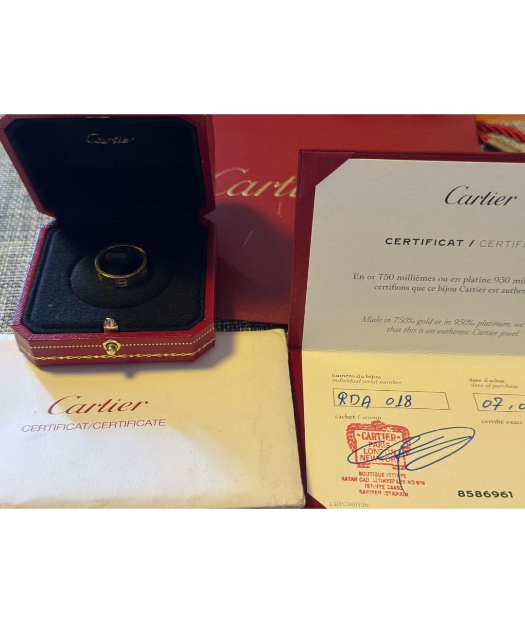 CARTIER Золотое кольцо из розового золота, фото 3