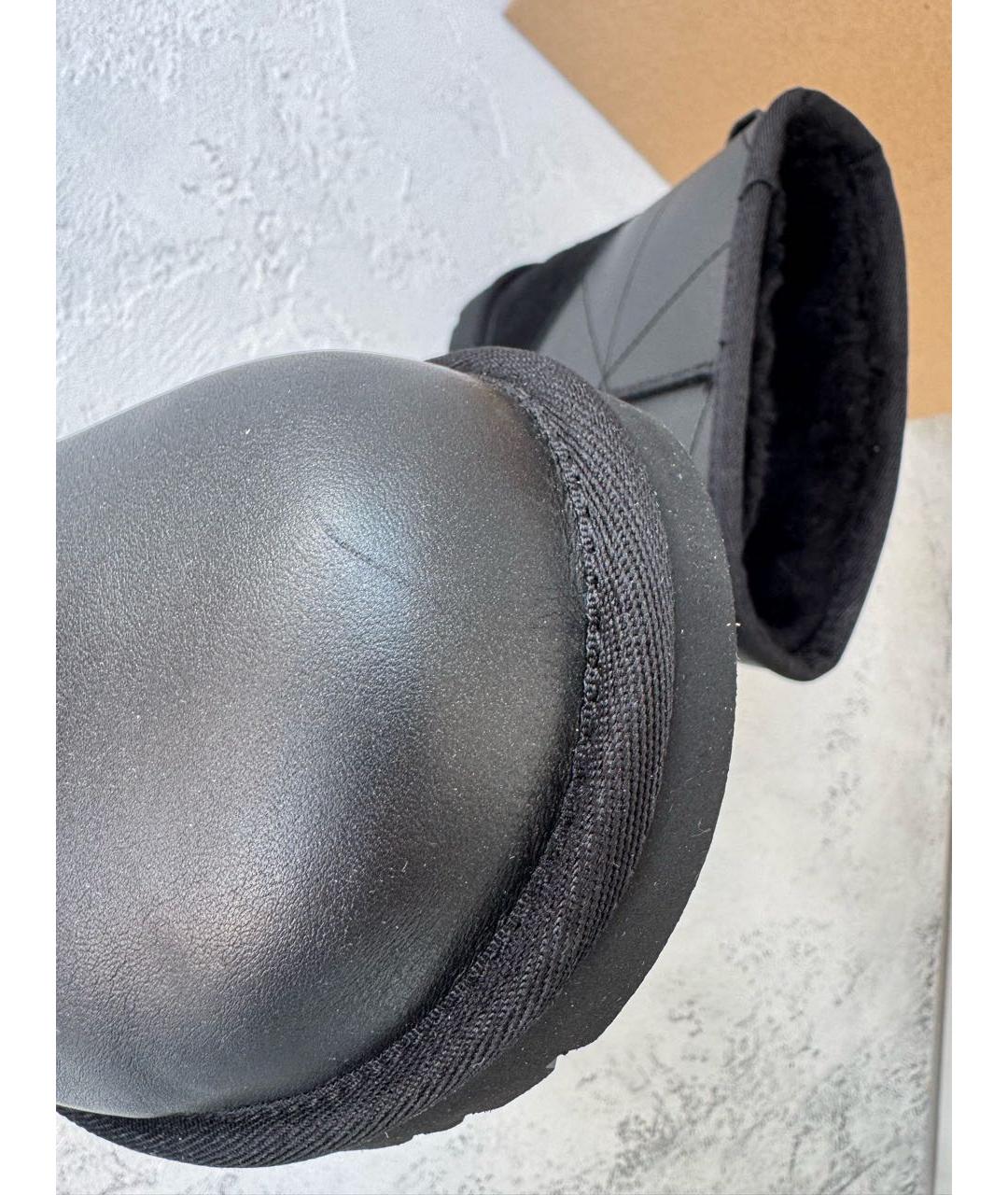 UGG AUSTRALIA Черные кожаные ботинки, фото 8
