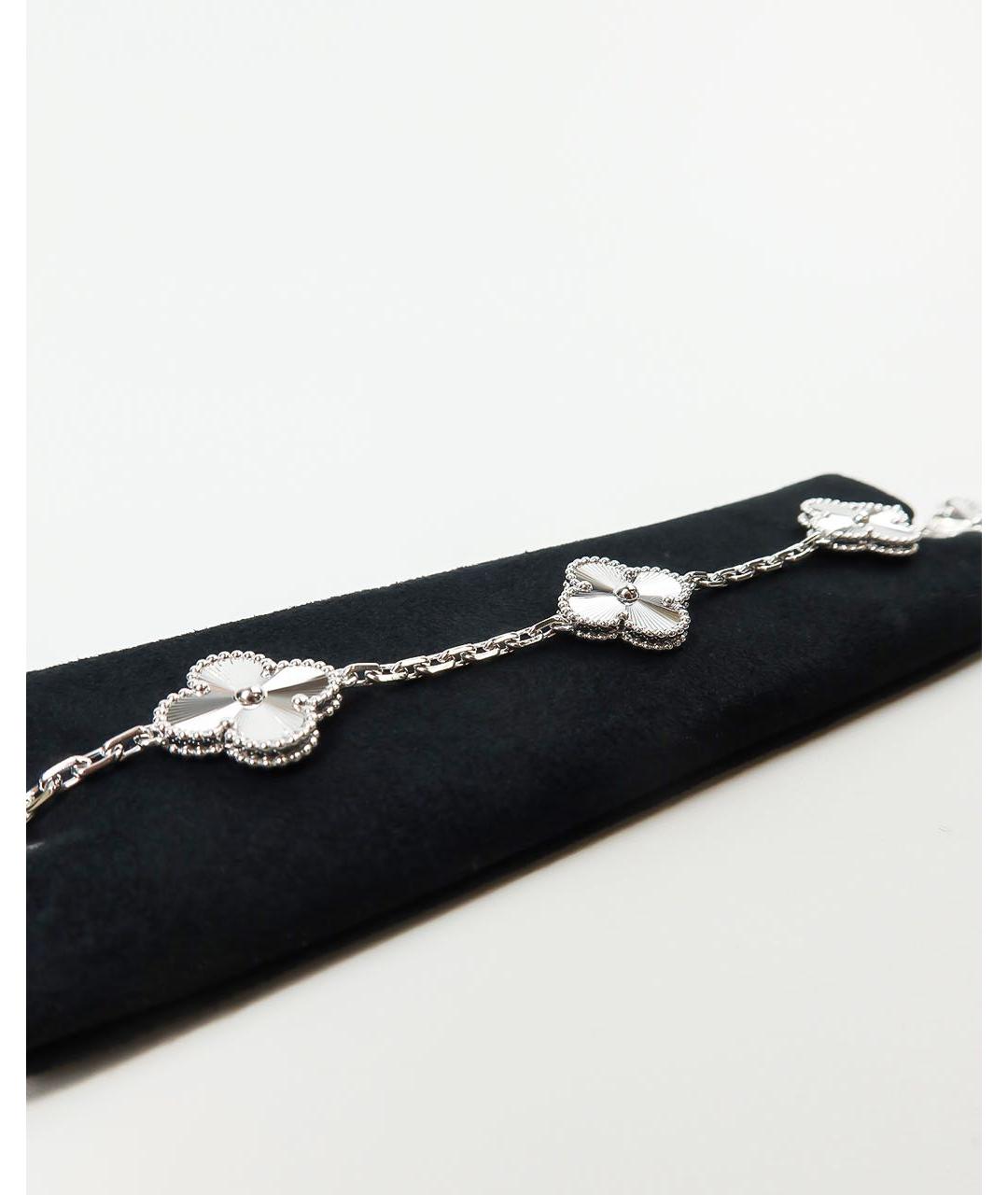 VAN CLEEF & ARPELS Серебрянный браслет из белого золота, фото 3