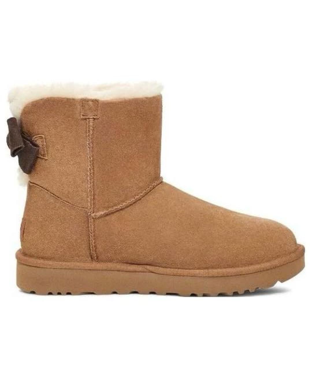 UGG AUSTRALIA Коричневые замшевые ботинки, фото 9