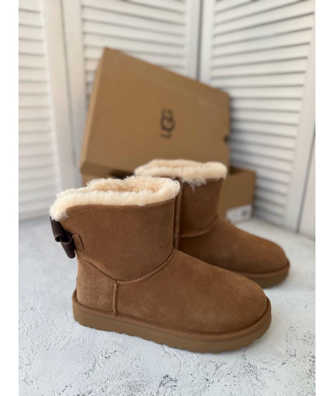 UGG AUSTRALIA Коричневые замшевые ботинки, фото 3
