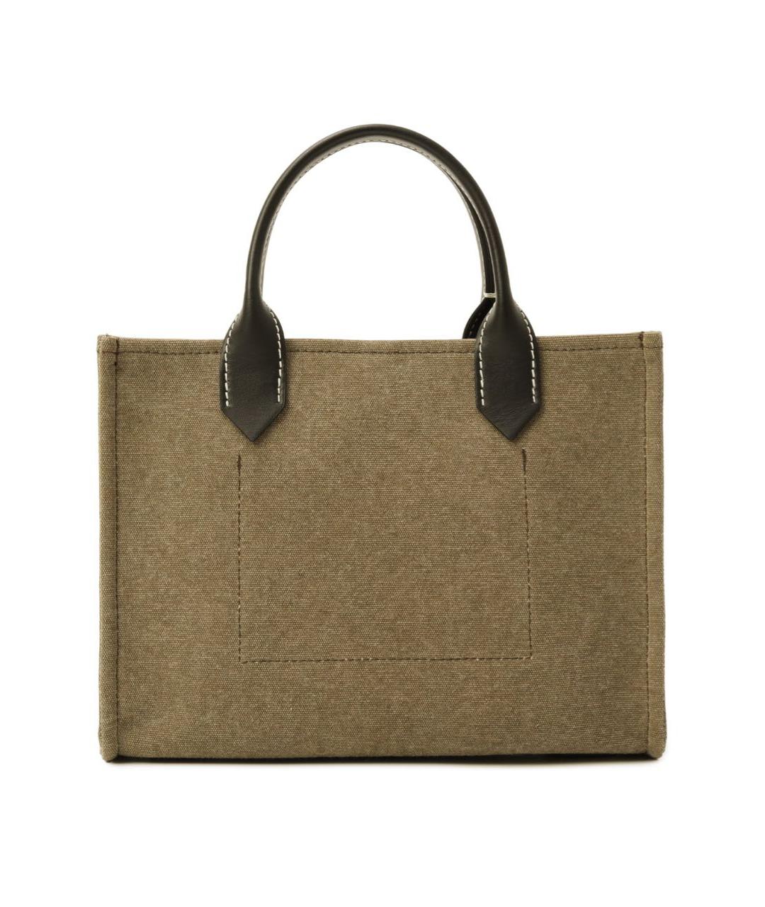 BALMAIN Хаки хлопковая сумка тоут, фото 8