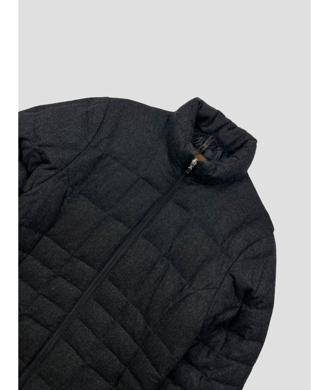 MONCLER Черный пуховик, фото 2