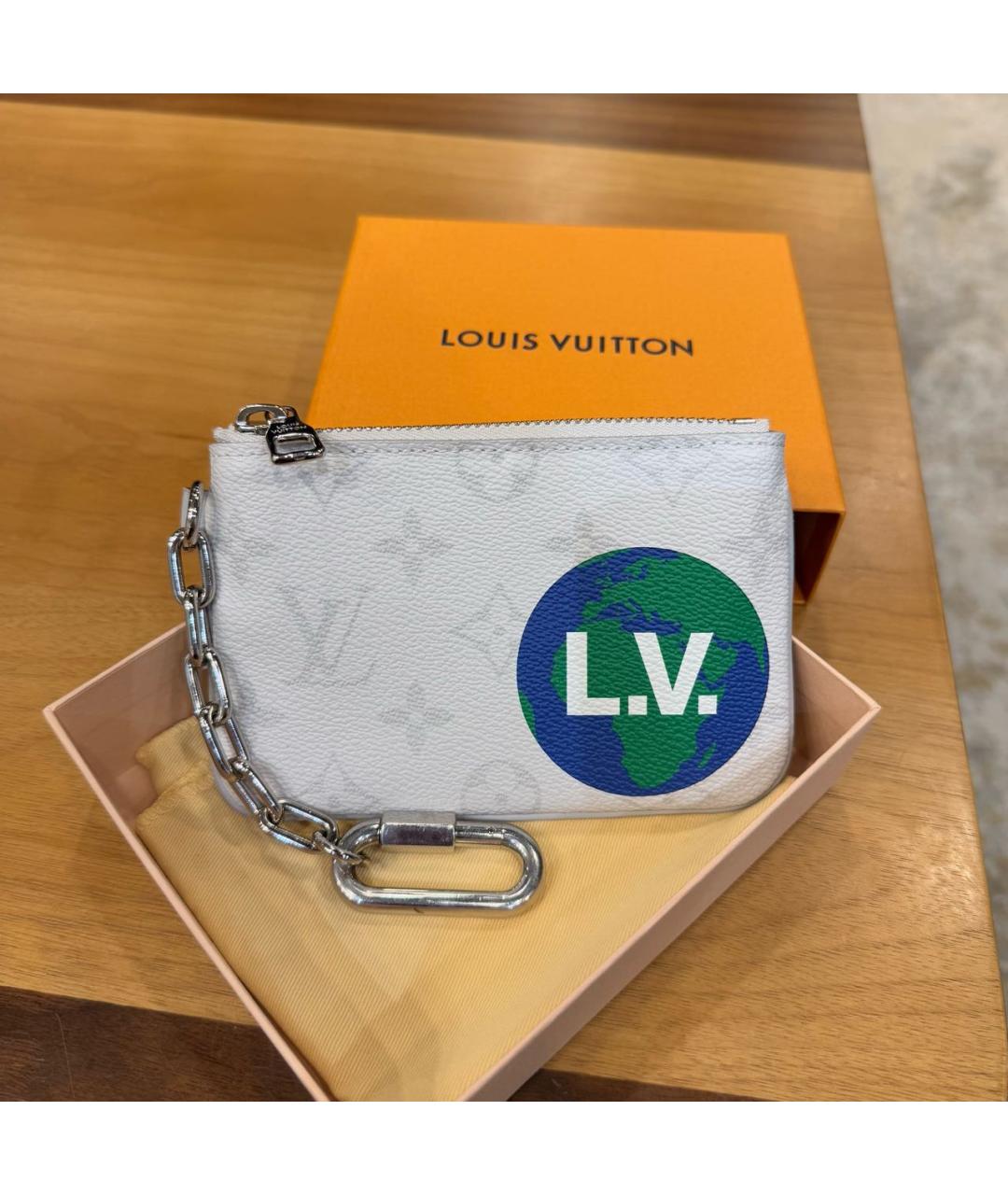 LOUIS VUITTON Белая ключница, фото 2