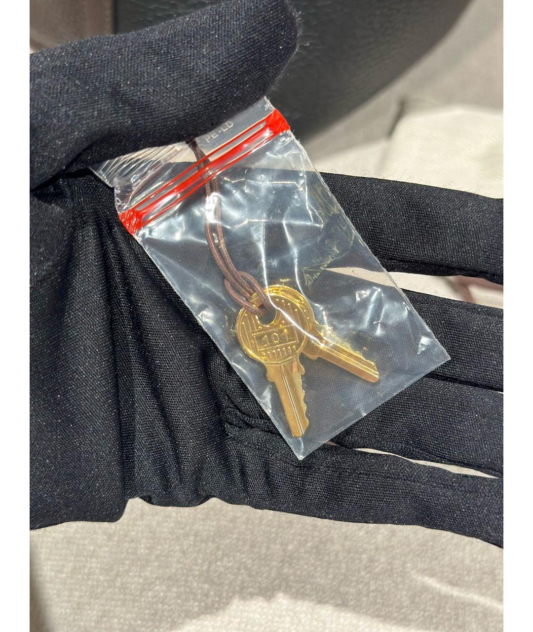 HERMES Черная кожаная сумка с короткими ручками, фото 4