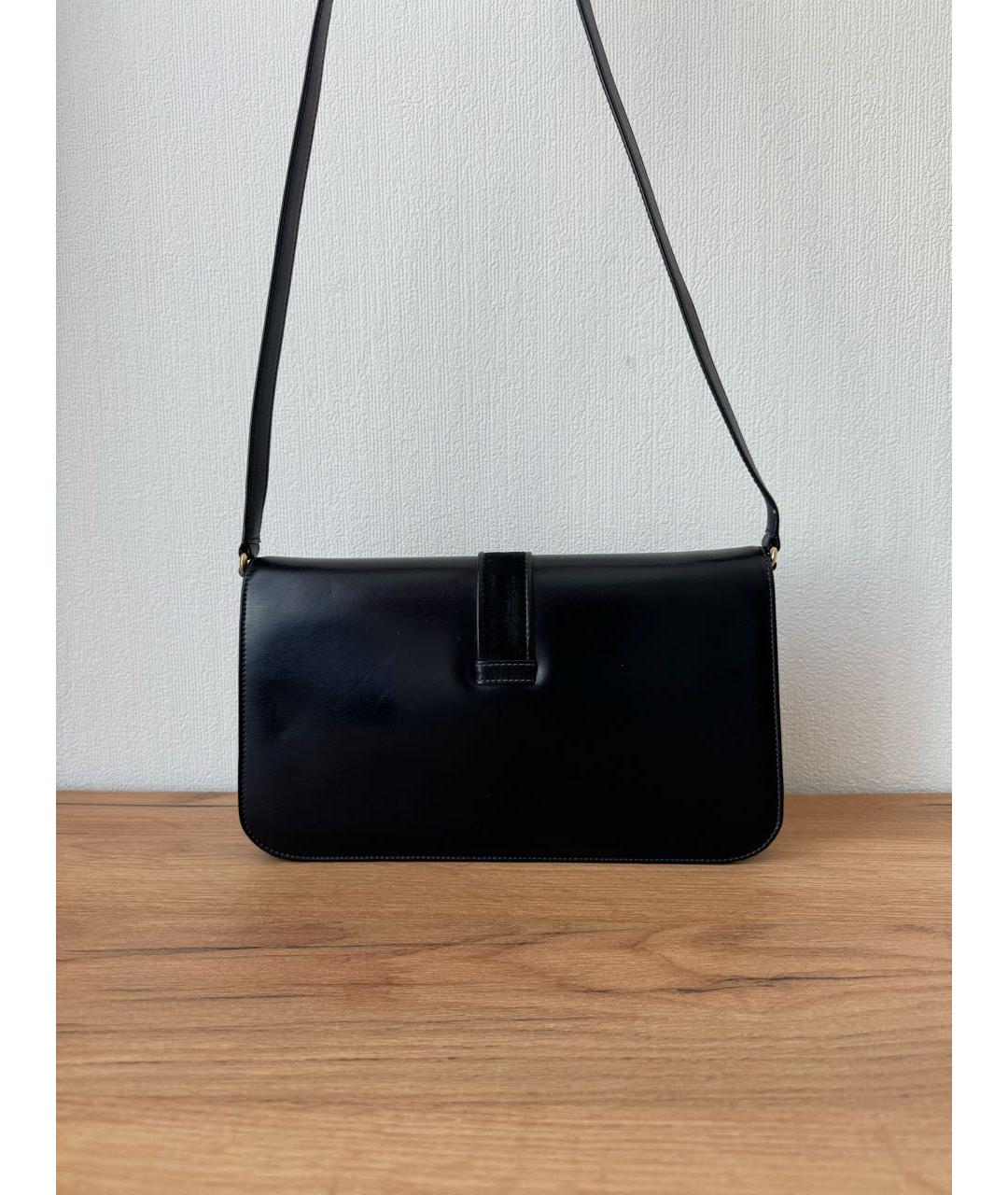 GUCCI Темно-синяя кожаная сумка через плечо, фото 3