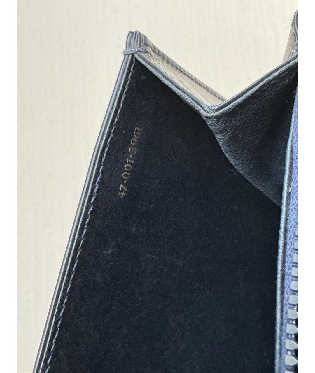 GUCCI Темно-синяя кожаная сумка через плечо, фото 6