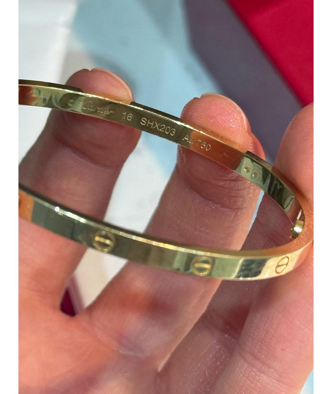 CARTIER Золотой браслет из желтого золота, фото 3