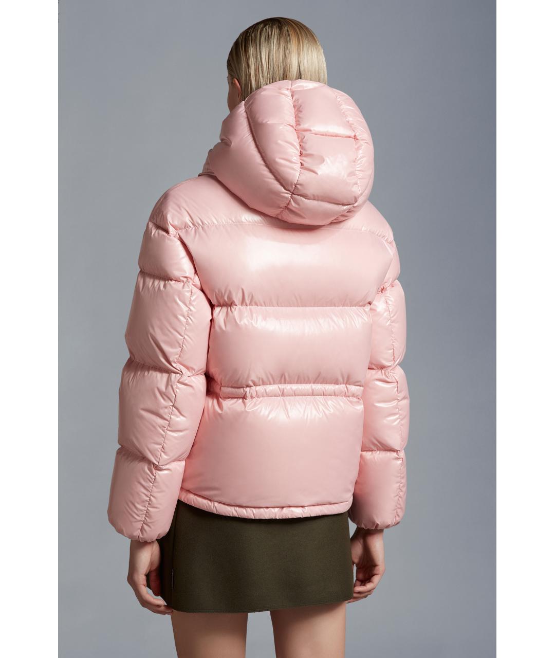 MONCLER Розовый пуховик, фото 9