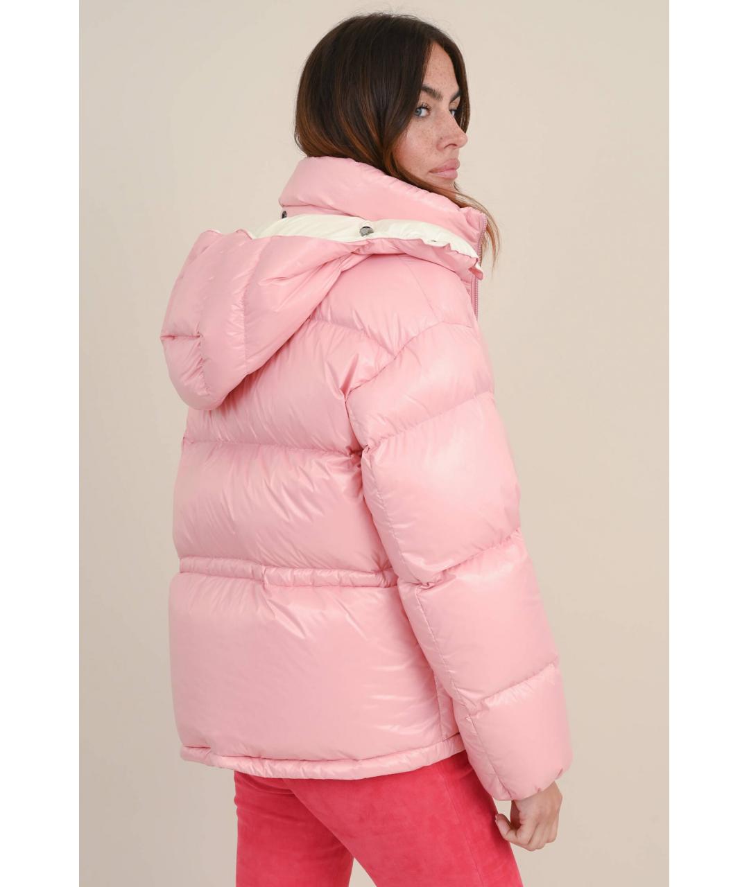 MONCLER Розовый пуховик, фото 7