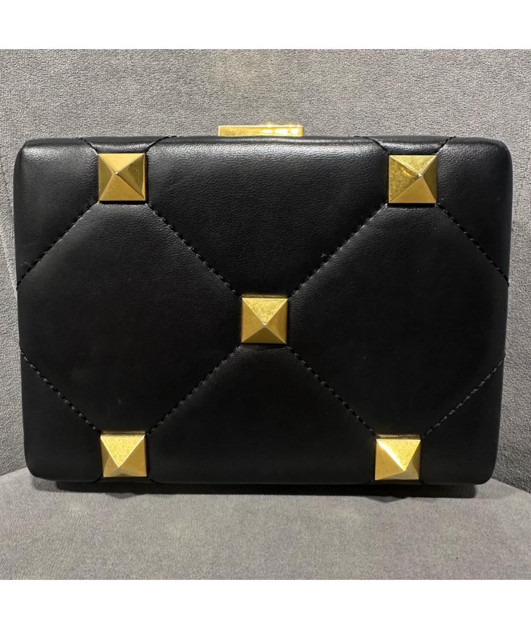 VALENTINO Черная кожаная сумка через плечо, фото 2