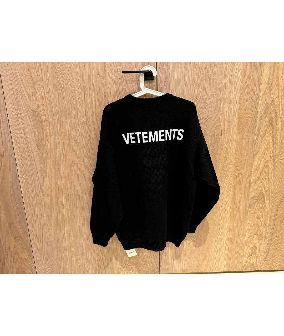 VETEMENTS Черный шерстяной джемпер / свитер, фото 6