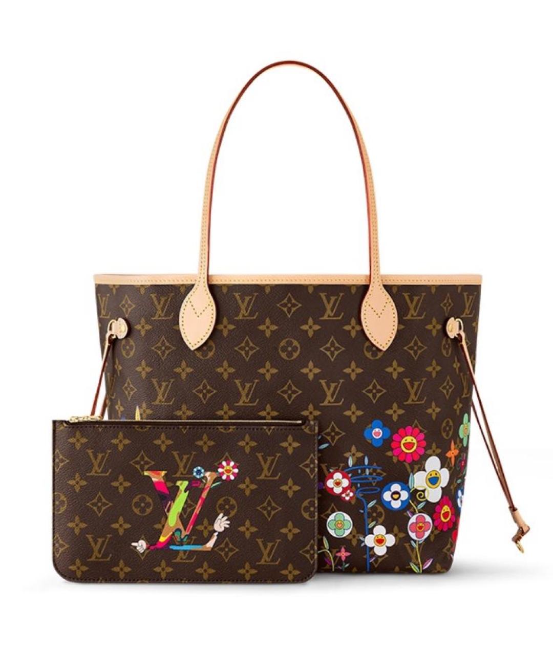 LOUIS VUITTON Коричневая кожаная сумка через плечо, фото 3