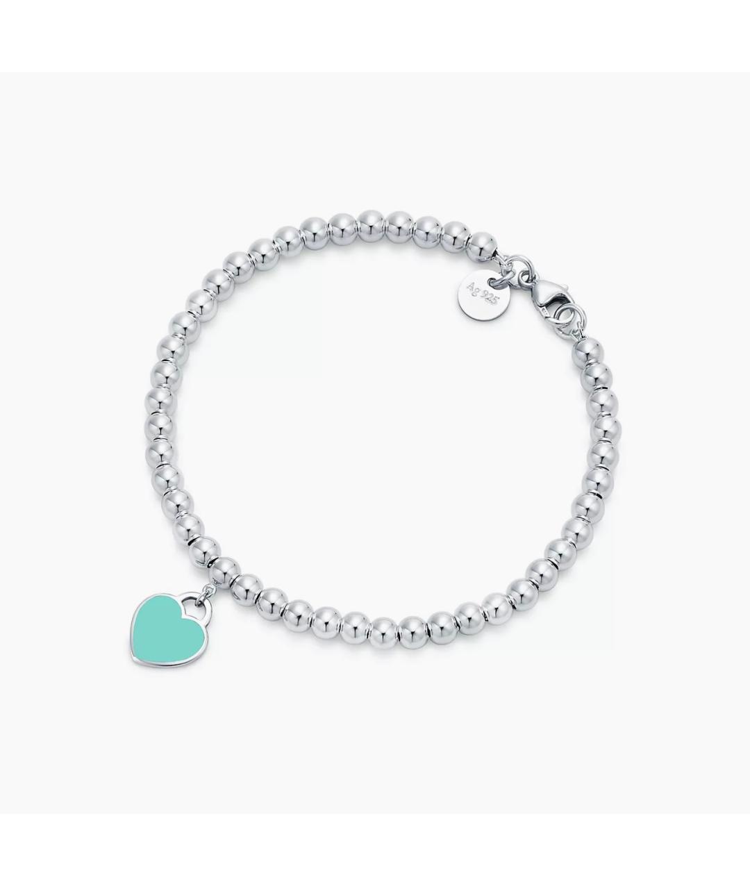 TIFFANY&CO Бирюзовый серебряный браслет, фото 4