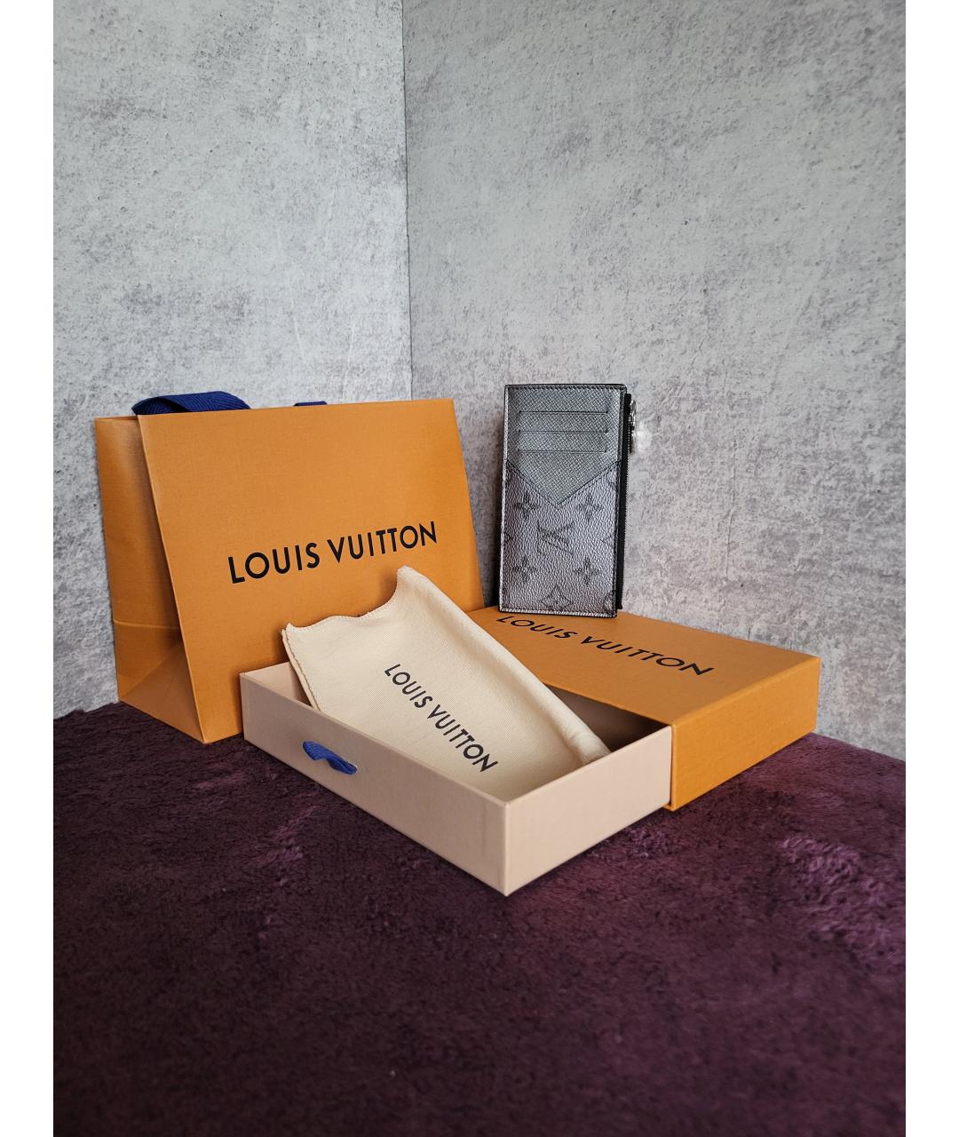 LOUIS VUITTON Серый кошелек, фото 5