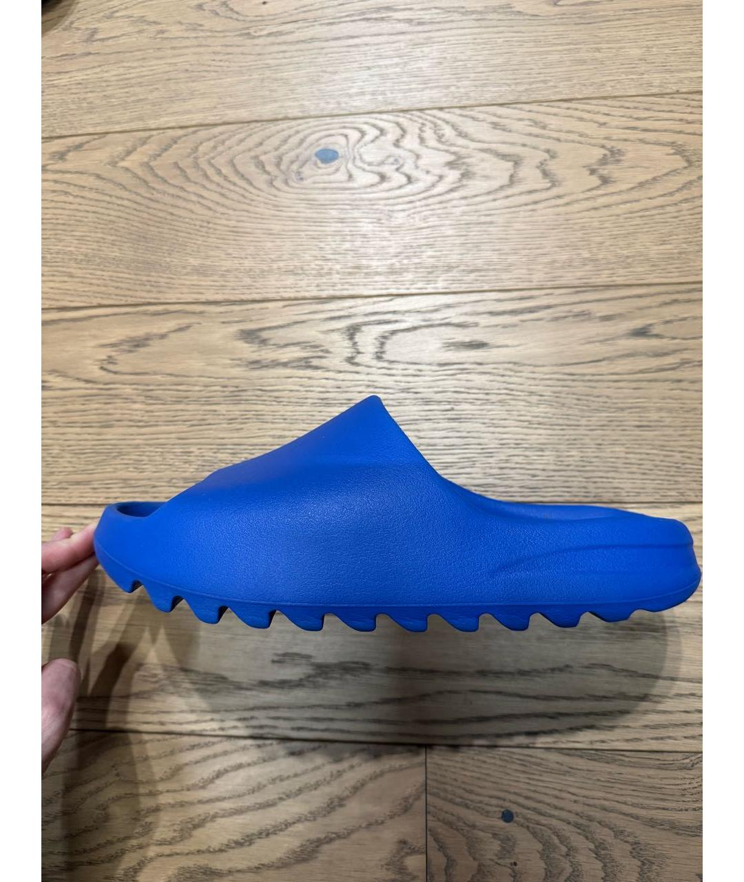 ADIDAS YEEZY Синие шлепанцы, фото 8