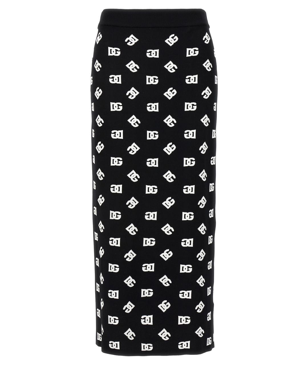 DOLCE&GABBANA Белая вискозная юбка миди, фото 1