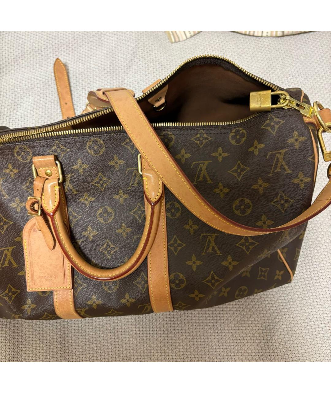 LOUIS VUITTON Коричневая дорожная/спортивная сумка, фото 2