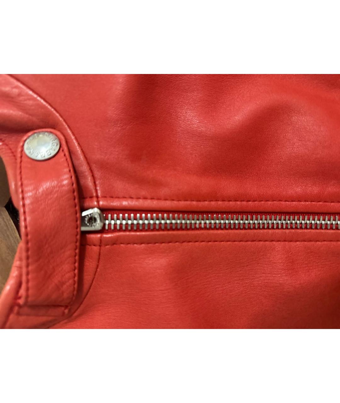 DOLCE&GABBANA Красная кожаная куртка, фото 4