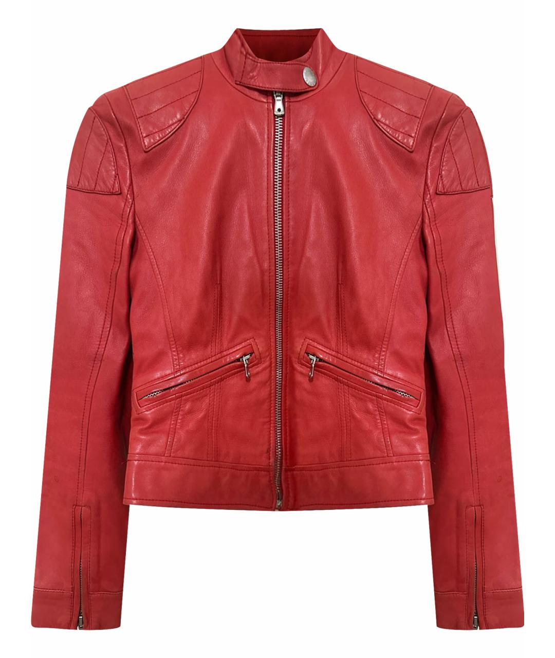 DOLCE&GABBANA Красная кожаная куртка, фото 1