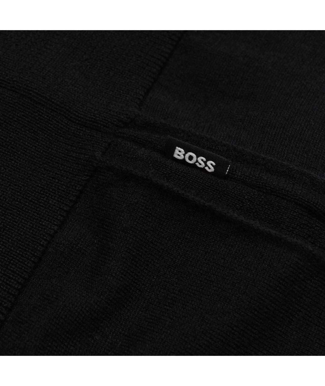 HUGO BOSS Черный шерстяной джемпер / свитер, фото 6