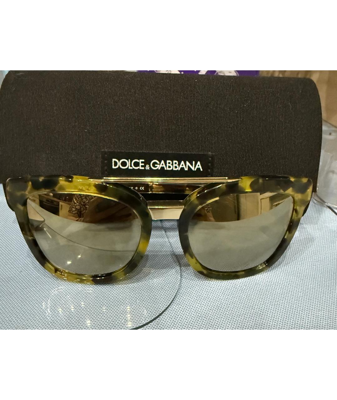 DOLCE&GABBANA Мульти пластиковые солнцезащитные очки, фото 3