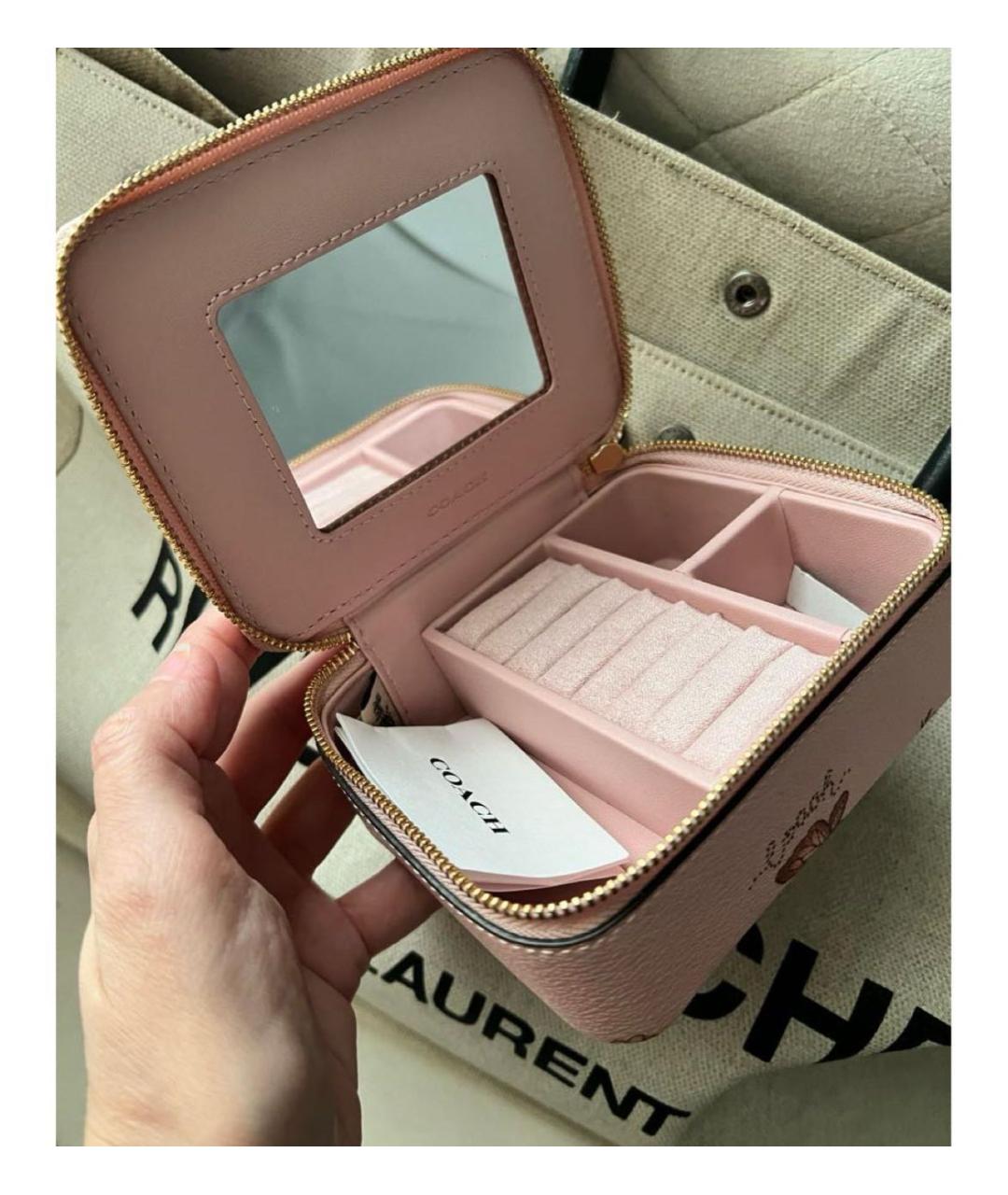 COACH Розовая косметичка, фото 2