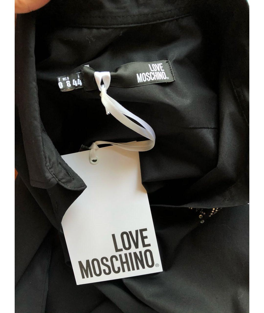 LOVE MOSCHINO Черная рубашка, фото 7