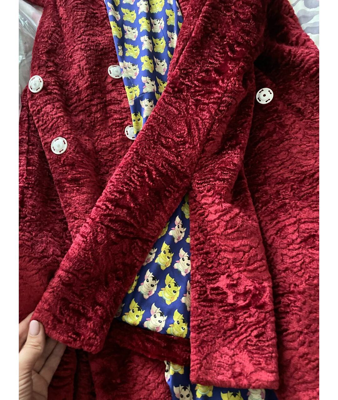 A.W.A.K.E. Красное вискозное пальто, фото 7