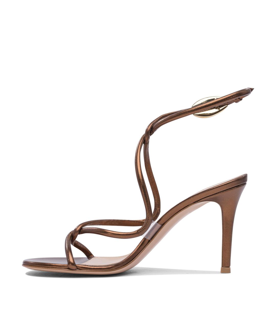 GIANVITO ROSSI Мульти кожаные босоножки, фото 3