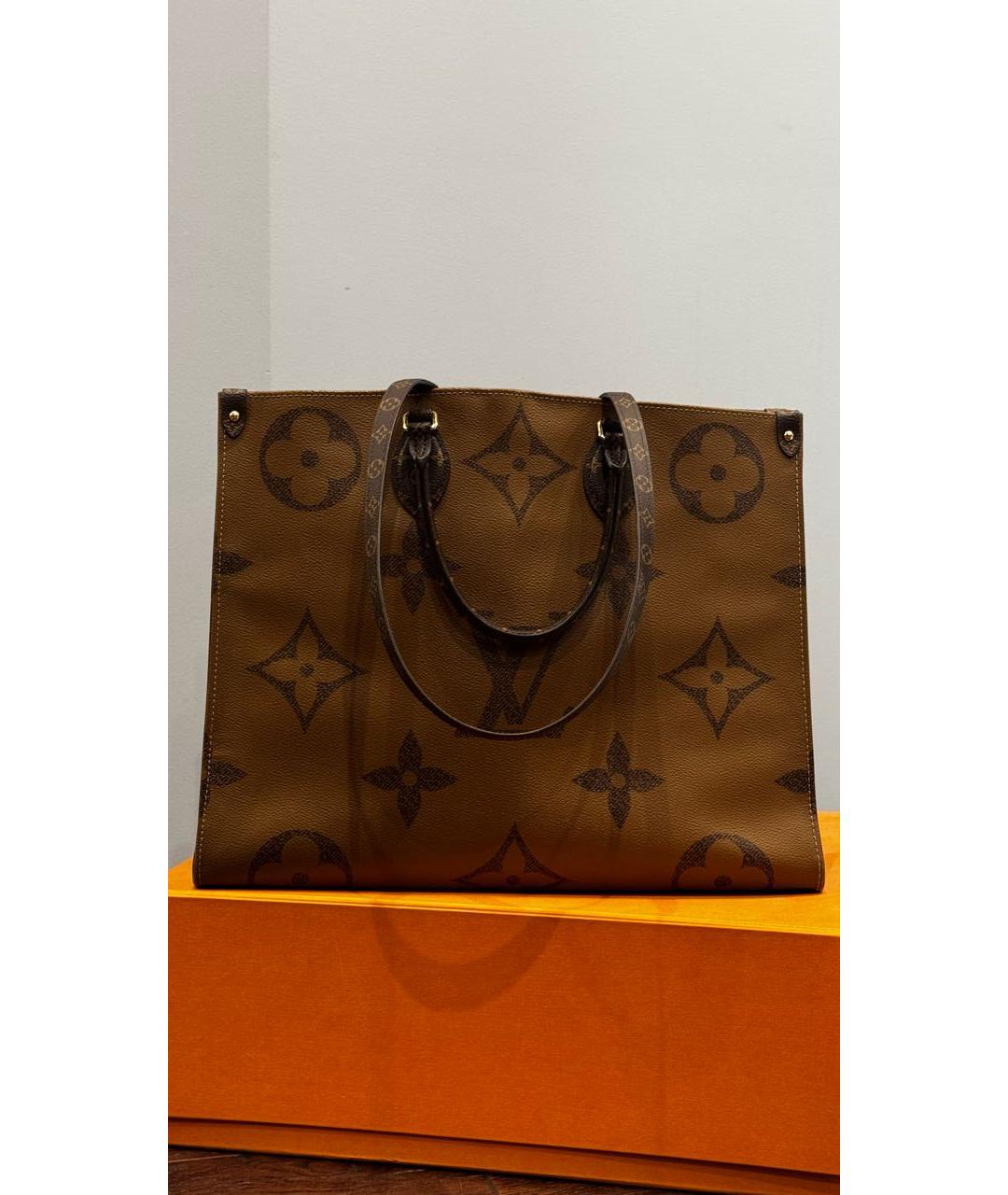 LOUIS VUITTON Коричневая сумка тоут, фото 3