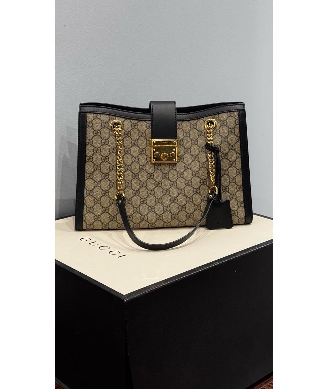 GUCCI Бежевая сумка тоут, фото 7