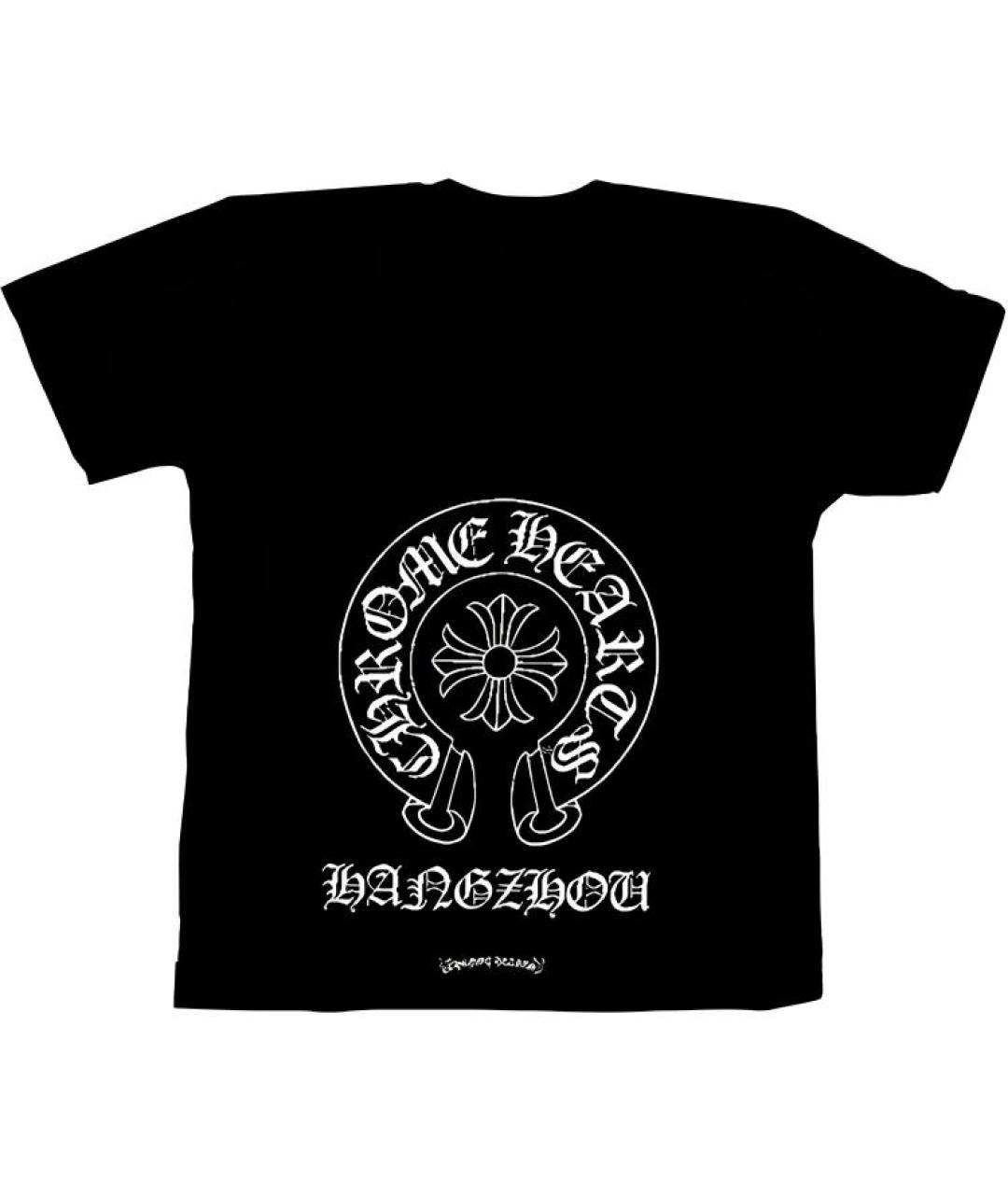 CHROME HEARTS Черная хлопковая футболка, фото 2