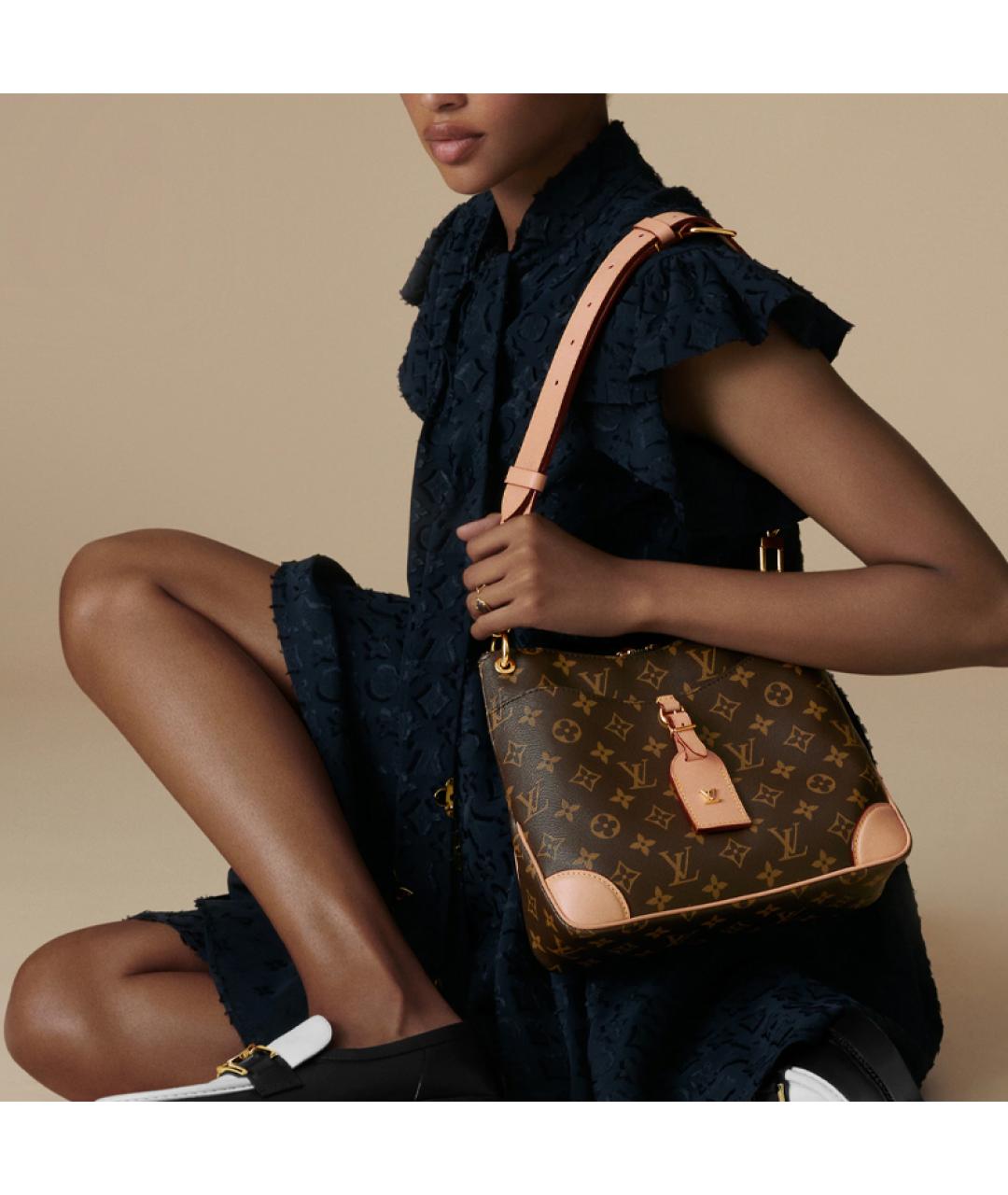 LOUIS VUITTON Коричневая сумка через плечо, фото 6