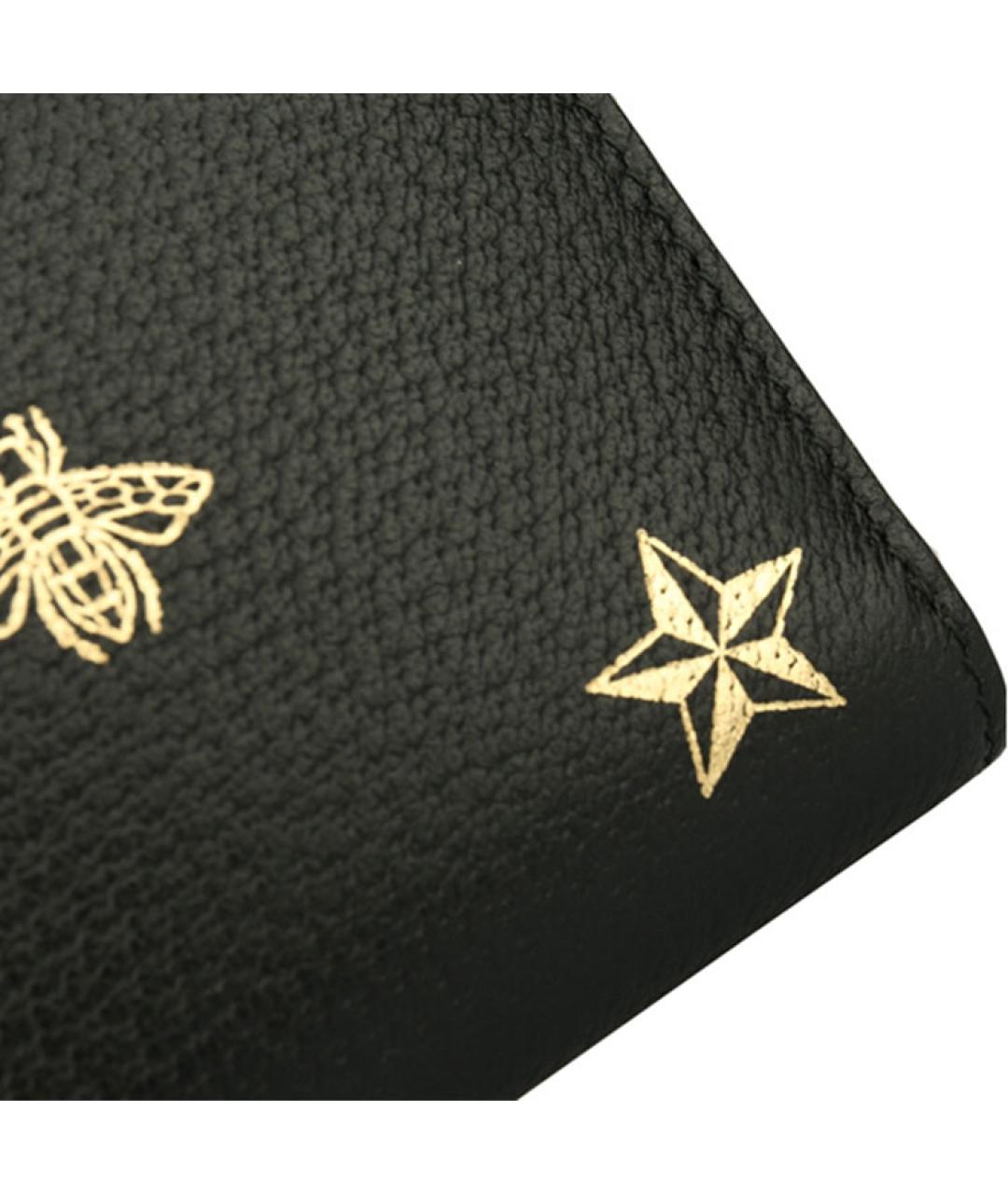 GUCCI Черный кожаный кошелек, фото 4