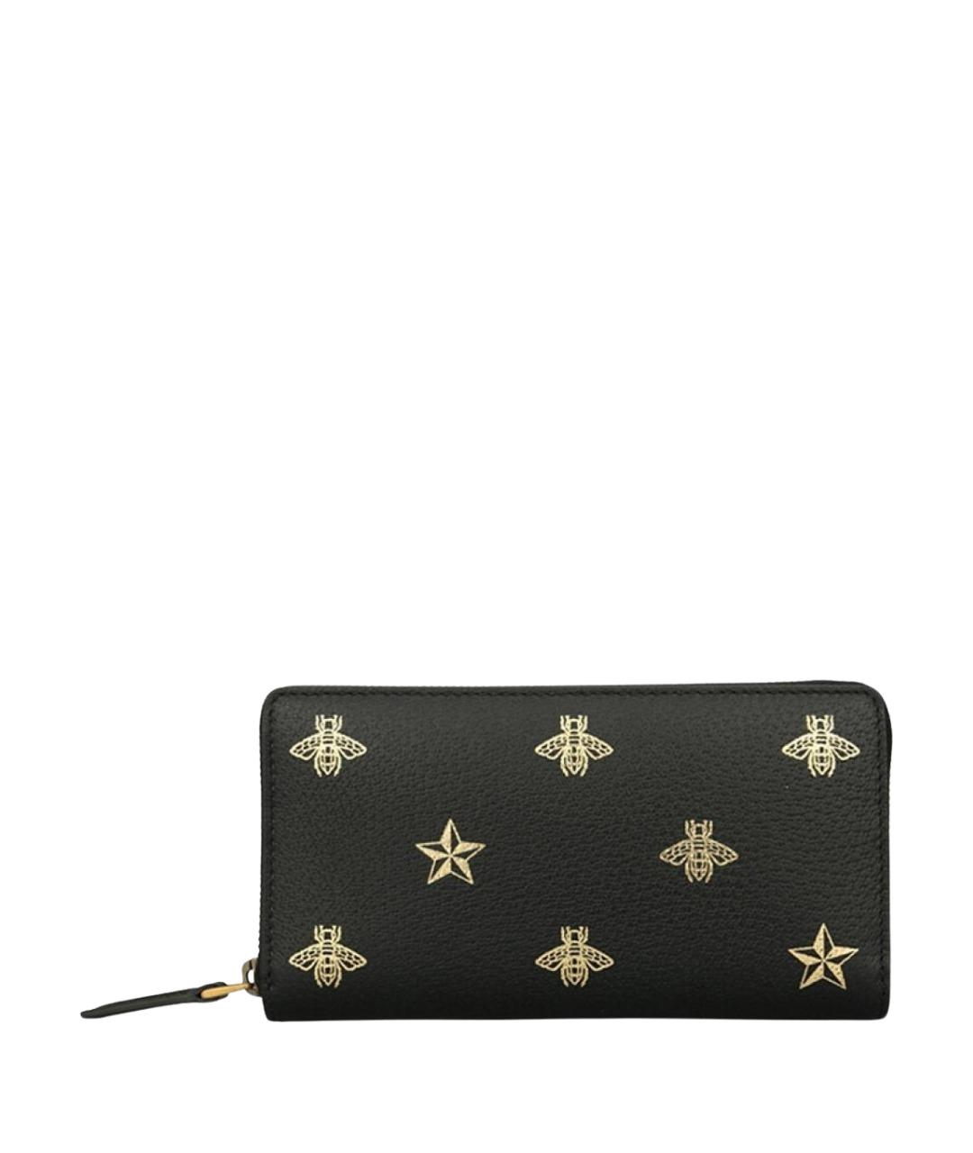 GUCCI Черный кожаный кошелек, фото 1