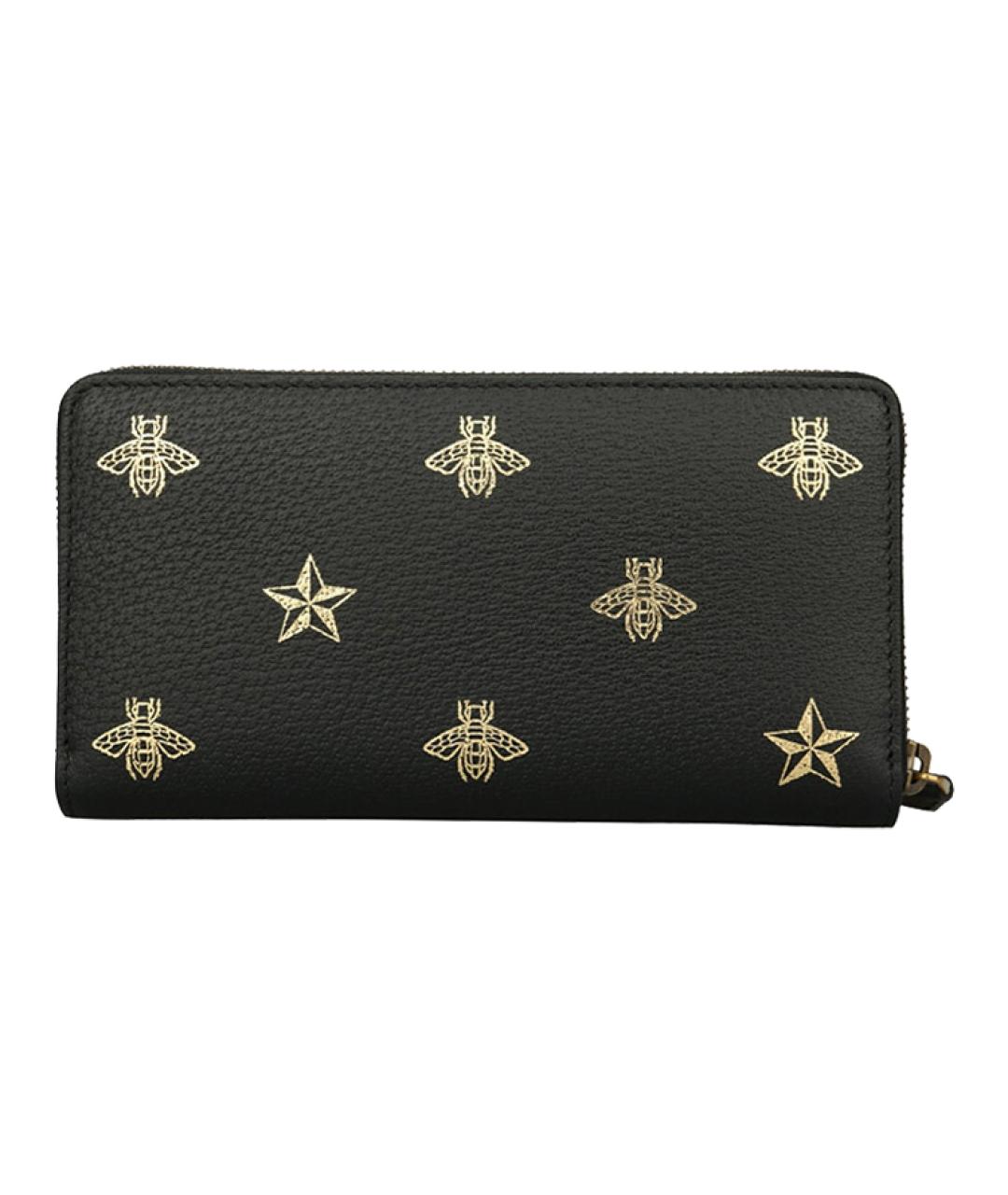 GUCCI Черный кожаный кошелек, фото 3