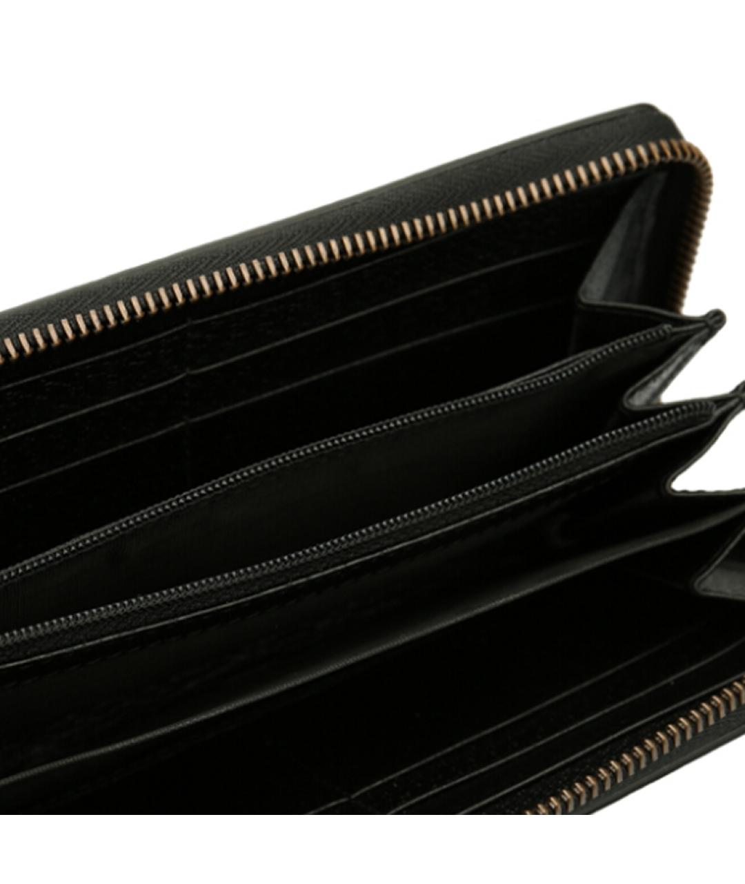 GUCCI Черный кожаный кошелек, фото 5