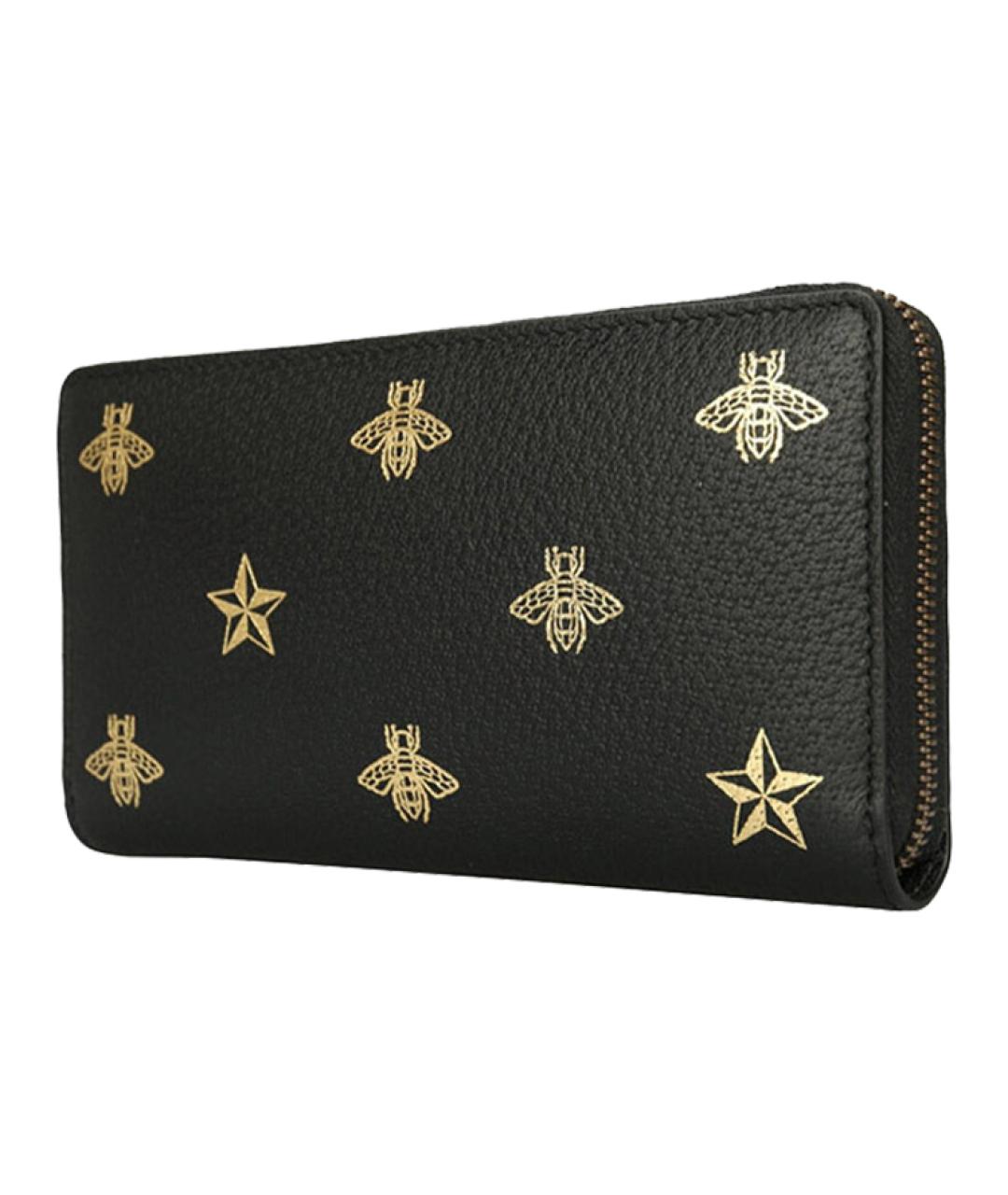 GUCCI Черный кожаный кошелек, фото 2