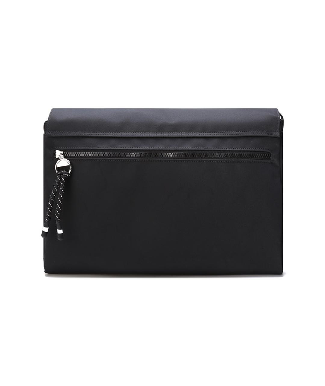 LONGCHAMP Черная сумка на плечо из канвы, фото 3