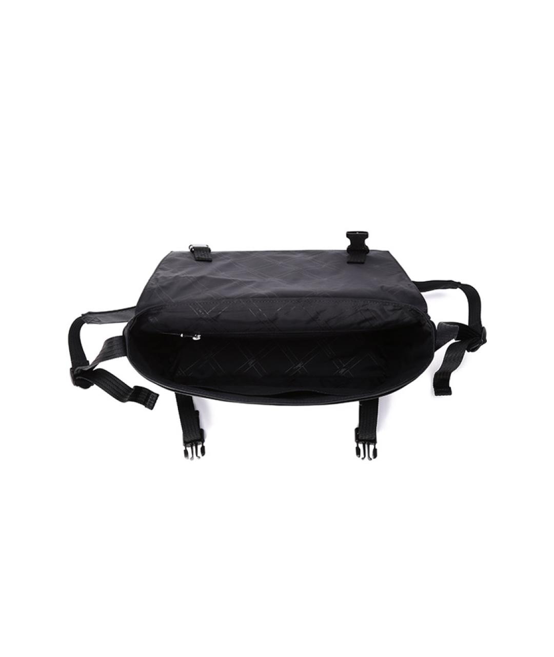 LONGCHAMP Черная сумка на плечо из канвы, фото 6