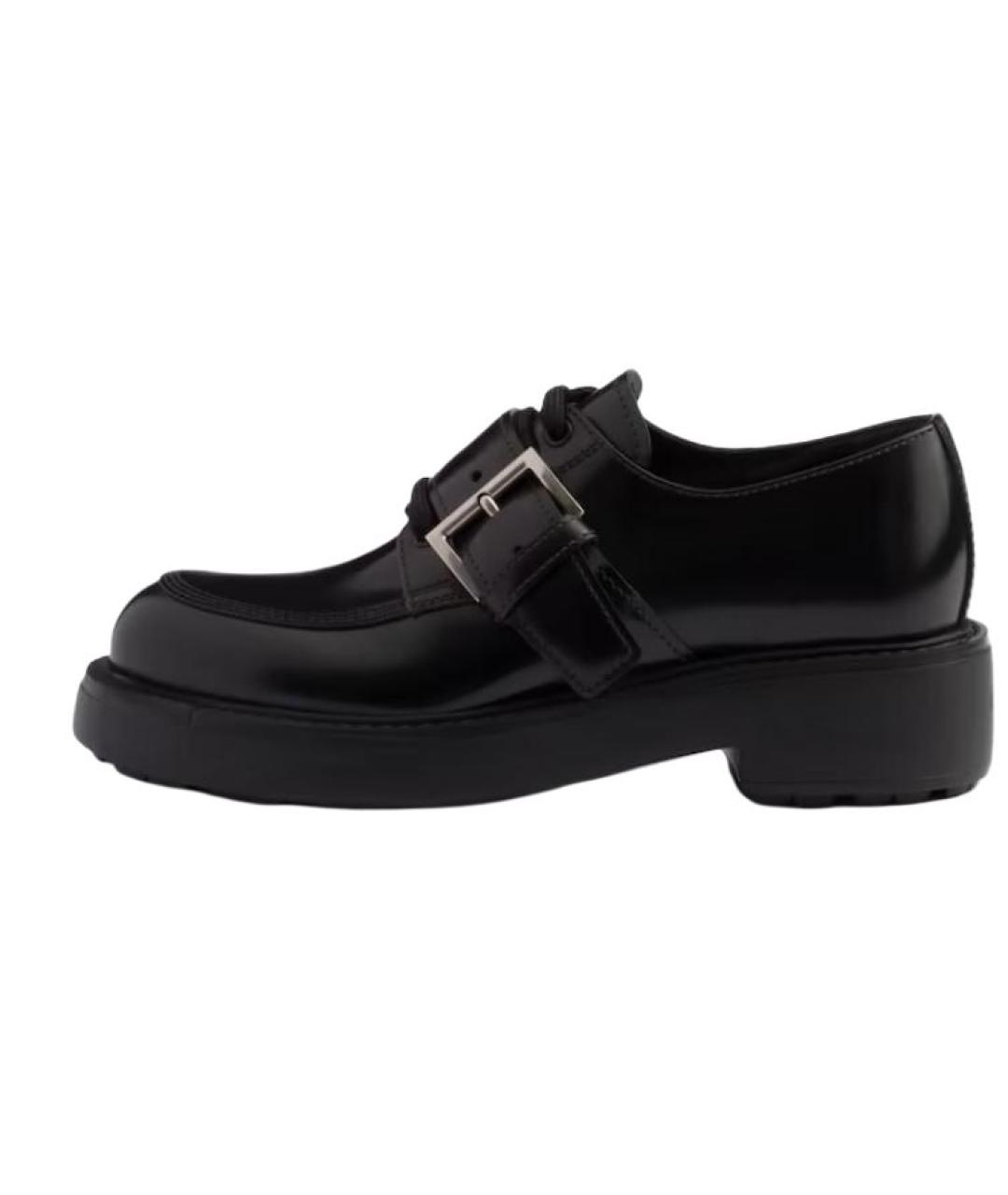 PRADA Черные кожаные лоферы, фото 2