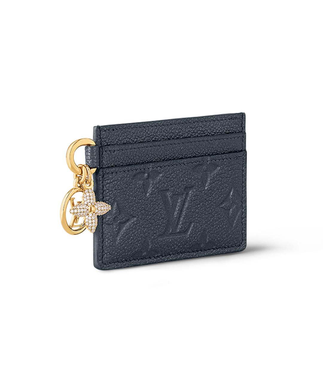 LOUIS VUITTON Темно-синий кожаный кардхолдер, фото 2