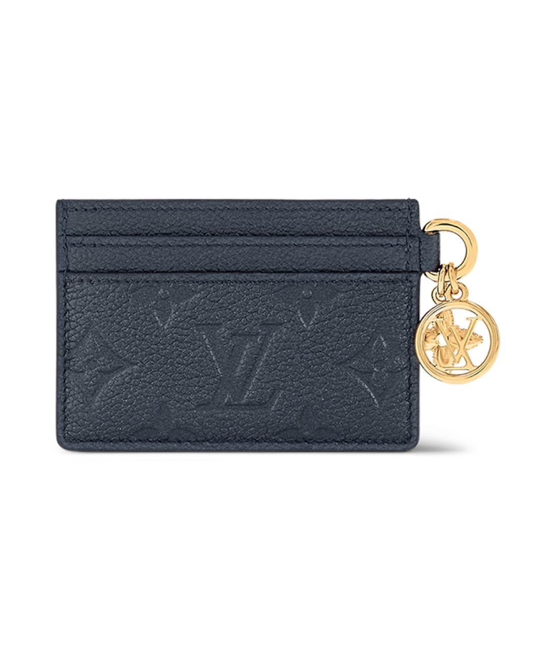 LOUIS VUITTON Темно-синий кожаный кардхолдер, фото 3