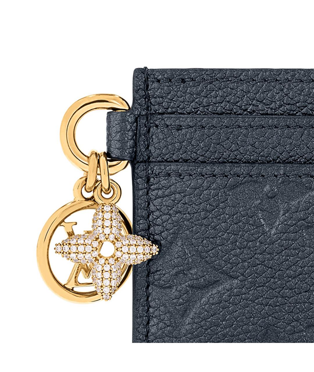 LOUIS VUITTON Темно-синий кожаный кардхолдер, фото 6