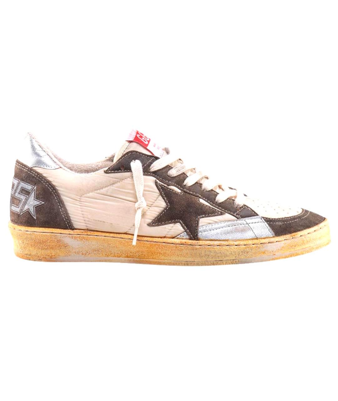 GOLDEN GOOSE DELUXE BRAND Коричневые низкие кроссовки / кеды, фото 1